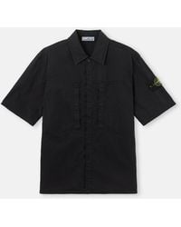 Stone Island - 1200037 Stretch Organic Cotton Twill - Lyst