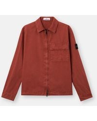 Stone Island - 1200008 Brushed Organic Cotton Canvas 'Old' Effect - Lyst