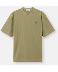 Stone Island - 2100020 Combed Organic Cotton Jersey 'Old Effect' - Lyst