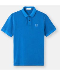 Stone Island - 22002Sc Cotton Piqué Pigment Dye - Lyst