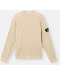 Stone Island - 6100008 Organic Cotton Waffle Fleece - Lyst