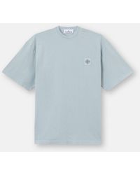 Stone Island - 2100030 Combed Organic Cotton Jersey - Lyst