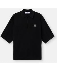Stone Island - Zippered Oversize Polo Shirt - Lyst