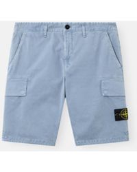 Stone Island - L100018 Organic Cotton Stretch Broken Twill 'Old' Effect - Lyst