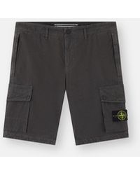 Stone Island - L100019 Brushed Organic Cotton Canvas 'Old' Effect - Lyst