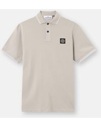 Stone Island - 2200010 Organic Cotton Piqué With Stretch - Lyst