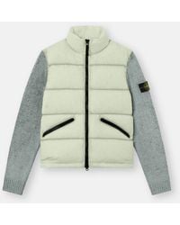 Stone Island - 4100063 Seam Faded Light Nylon Tela And Knit - Lyst