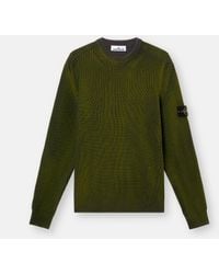 Stone Island - 5100016 Fisherman's Rib Organic Cotton With Two-Colour Spray - Lyst