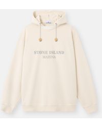 Stone Island - 6100054 Cotton Fleece S. I. Marina - Lyst