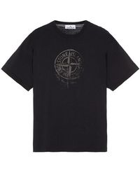 Stone Island - T-shirt baumwolle - Lyst