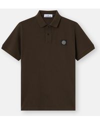 Stone Island - 2200008 Organic Cotton Piqué With Stretch - Lyst