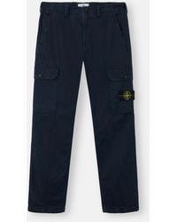 Stone Island - 3100011 Organic Cotton Stretch Broken Twill 'Old' Effect - Lyst