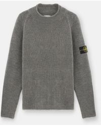 Stone Island - 557A9 Cotton Chenille - Lyst