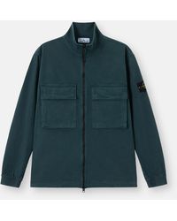 Stone Island - 1200024 Stretch Organic Broken Twill Cotton 'Old' Effect - Lyst