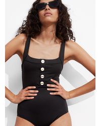 & Other Stories - Button-detailed Swimsuit - Lyst