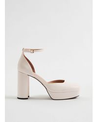 & Other Stories - Leather Platform Mary Jane Pumps - Lyst