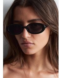 & Other Stories - Slim Oval-Frame Sunglasses - Lyst