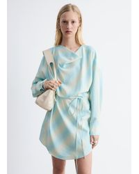 & Other Stories - Printed Cowl-Neck Midi Dress - Lyst