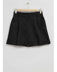 & Other Stories - Tailored Wide-leg Linen Shorts - Lyst