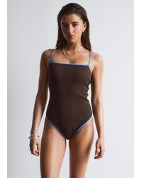& Other Stories - Square-Neck Swimsuit - Lyst