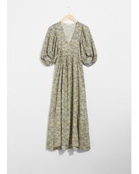 & Other Stories - Maxikleid Mit Puffärmeln - Lyst