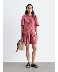 & Other Stories - Peplum Mini Dress - Lyst