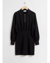 & Other Stories - Mini Knitted Polo Dress - Lyst