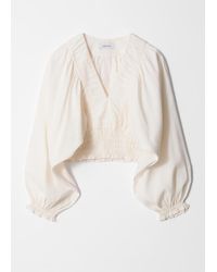 & Other Stories - Gesmokte Bluse Mit Puffärmeln - Lyst