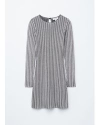 & Other Stories - Long-Sleeve Rib-Knit Mini Dress - Lyst