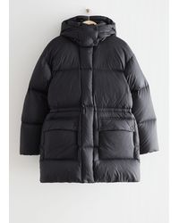& Other Stories - Oversized Hooded Down Puffer Coat - Lyst