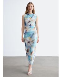 & Other Stories - Draped Sleeveless Midi Dress - Lyst