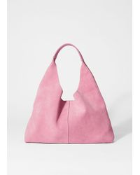& Other Stories - Klassische Tragetasche Aus Veloursleder - Lyst