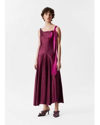 & Other Stories - Ribbon-Detail Slip Maxi Dress - Lyst