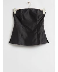 & Other Stories - Fitted Mulberry Silk Tube Top - Lyst