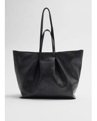 & Other Stories - Large Leather Tote - Lyst
