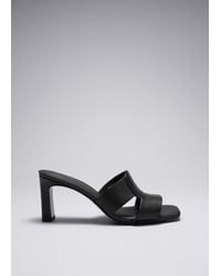 & Other Stories - Heeled Leather Mules - Lyst