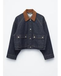 & Other Stories - Short Cord-Collar Denim Jacket - Lyst