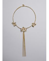 & Other Stories - Flower Choker Necklace - Lyst