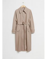 & Other Stories - Relaxed Mid-length Trench Coat - Lyst