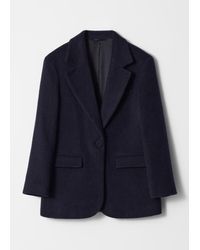 & Other Stories - Blazer À Boutonnage Simple En Laine - Lyst