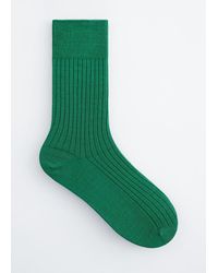 & Other Stories - Silk-Blend Ribbed Socks - Lyst