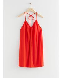 & Other Stories - Strappy Halter Mini Dress - Lyst
