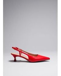 & Other Stories - Slingback Leather Pumps - Lyst