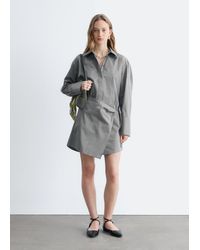 & Other Stories - Wrap Shirt Mini Dress - Lyst