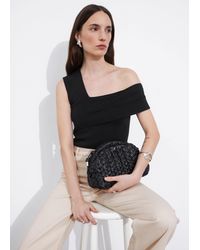 & Other Stories - Braided Leather Clutch Bag - Lyst