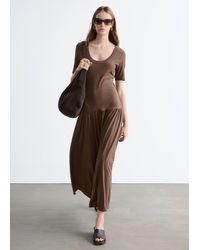 & Other Stories - Longline Jersey Maxi Dress - Lyst
