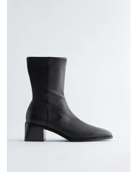& Other Stories - Leather Sock Boots - Lyst