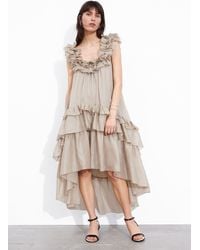 & Other Stories - Tiered Ruffle Midi Dress - Lyst