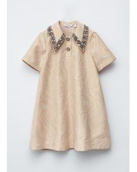 & Other Stories - Short-Sleeve Jacquard Mini Dress - Lyst