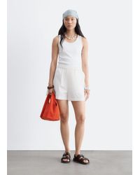 & Other Stories - High-Waist Cotton Shorts - Lyst